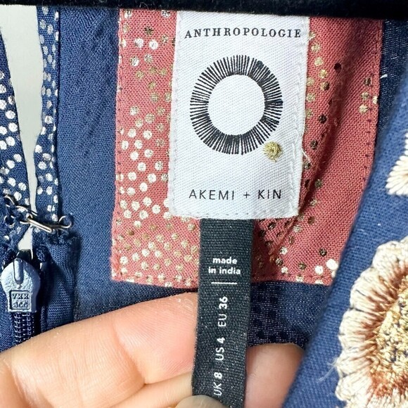 Anthropologie Akemi + Kin Sofia Metallic Jumpsuit Size US 4 - Picture 12 of 13